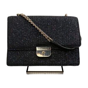 Kate Spade Sunset Lane Eden Black Multicolor Glitter Flap Crossbody Bag